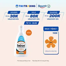 Dầu gội Selsun chống gàu, sạch gàu & hết ngứa da đầu Selsun Anti-Dandruff Shampoo 100ml