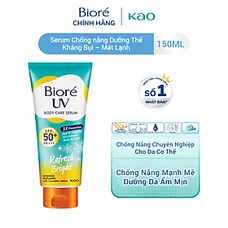 Serum Chống Nắng Dưỡng Thể Kháng Bụi - Sáng Mịn Mát Lạnh Biore (150ml)