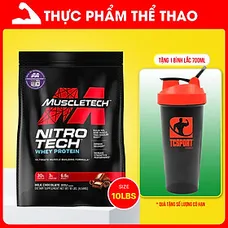 Sữa tăng cơ tăng sức mạnh Nitro Tech 10lbs (~4.54kg) – Bổ sung nguồn Protein chất lượng cao hỗ trợ p