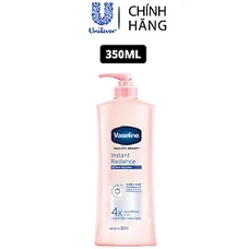 Sữa Dưỡng Thể 350Ml Vaseline Dưỡng Ẩm Sáng Da Instant Radiance Vi Chất Phản Quang Giúp Da Sáng Tức T